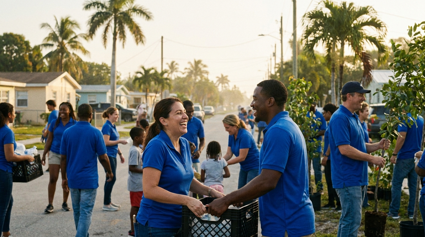 Rotary members together